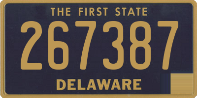 DE license plate 267387