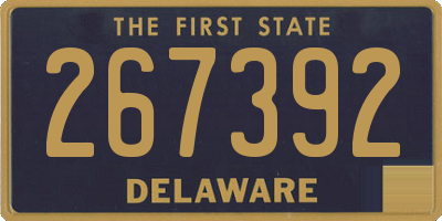 DE license plate 267392