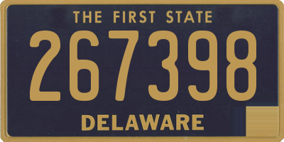 DE license plate 267398