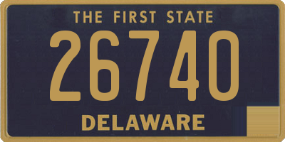 DE license plate 26740