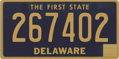 DE license plate 267402