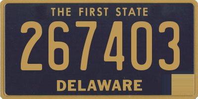 DE license plate 267403