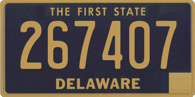 DE license plate 267407