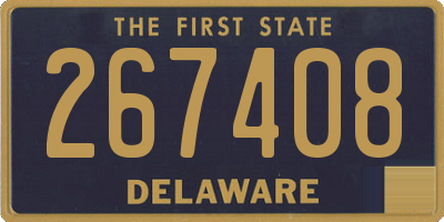 DE license plate 267408
