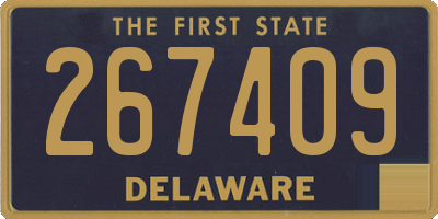 DE license plate 267409