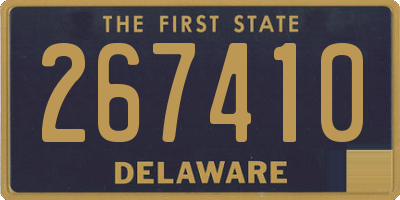 DE license plate 267410
