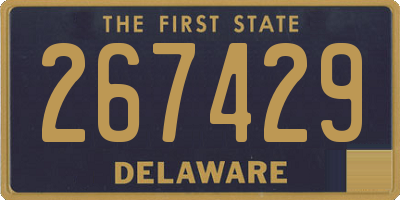 DE license plate 267429