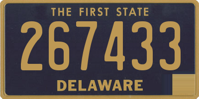 DE license plate 267433