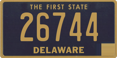 DE license plate 26744