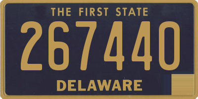 DE license plate 267440
