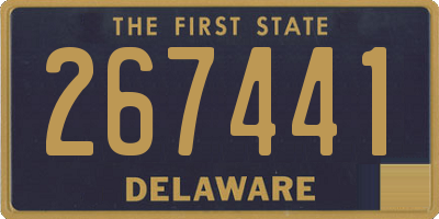 DE license plate 267441