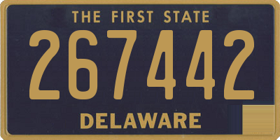 DE license plate 267442