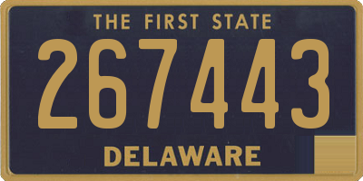 DE license plate 267443