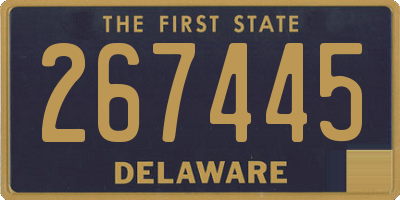 DE license plate 267445