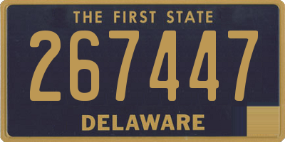 DE license plate 267447