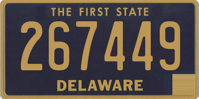 DE license plate 267449