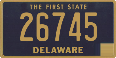 DE license plate 26745