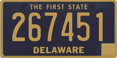 DE license plate 267451