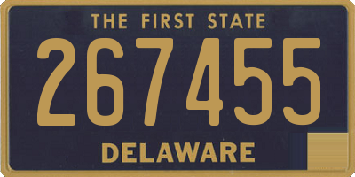 DE license plate 267455