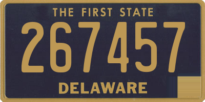 DE license plate 267457