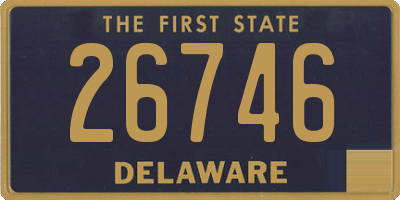 DE license plate 26746