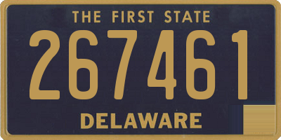 DE license plate 267461