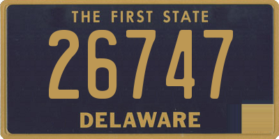 DE license plate 26747