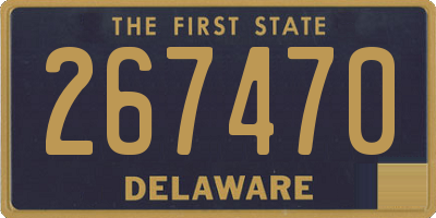 DE license plate 267470