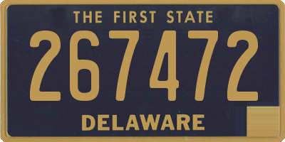 DE license plate 267472
