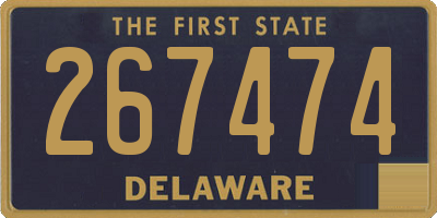 DE license plate 267474