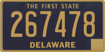 DE license plate 267478