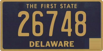 DE license plate 26748