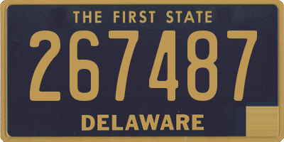 DE license plate 267487