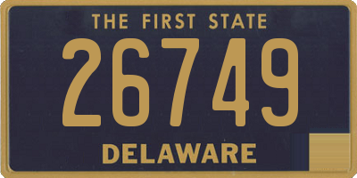 DE license plate 26749