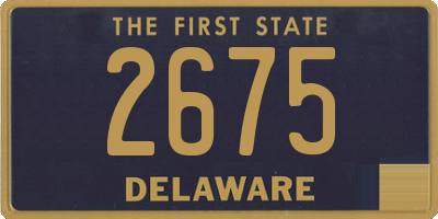 DE license plate 2675