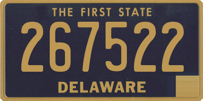DE license plate 267522
