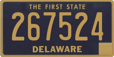 DE license plate 267524