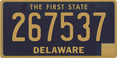 DE license plate 267537