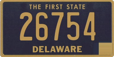 DE license plate 26754