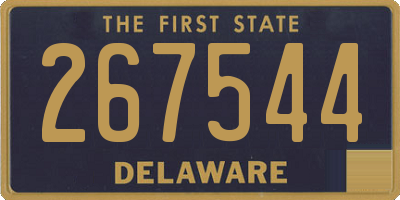 DE license plate 267544
