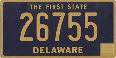 DE license plate 26755