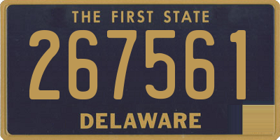 DE license plate 267561