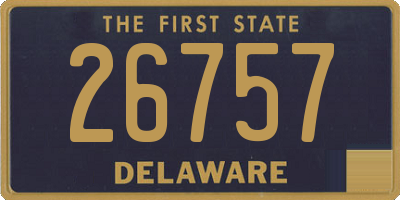 DE license plate 26757