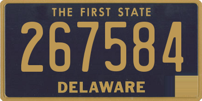 DE license plate 267584