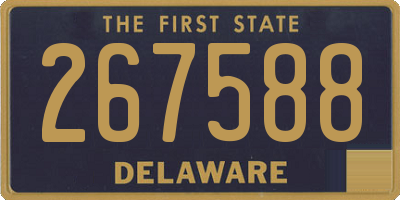 DE license plate 267588