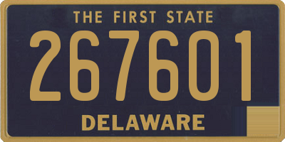 DE license plate 267601