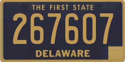 DE license plate 267607