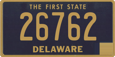 DE license plate 26762