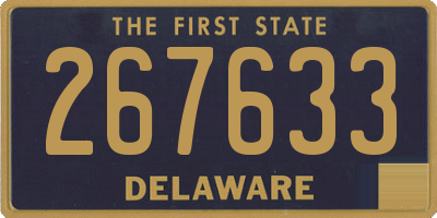 DE license plate 267633
