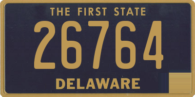 DE license plate 26764